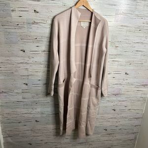 Soia & Kyo pink long cardigan sweater jacket size small